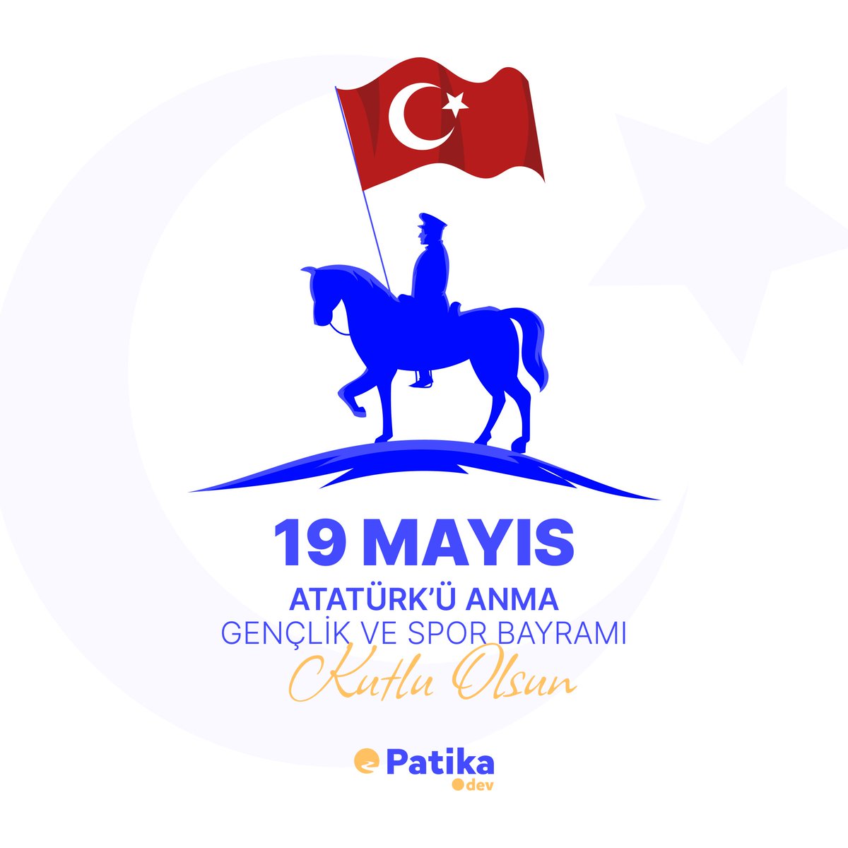 19 Mayıs Atatürk'ü Anma, Gençlik ve Spor Bayramı kutlu olsun! 🇹🇷 Her 19 Mayıs'ta yeniden filizlenen umutlarımız gibi, gençlerimizin azmiyle doluyor yüreğimiz. 🎉 Mustafa Kemal Atatürk'ün Samsun'a çıkarak başlattığı bağımsızlık mücadelemizin yıl dönümünde, herkesin 19 Mayıs