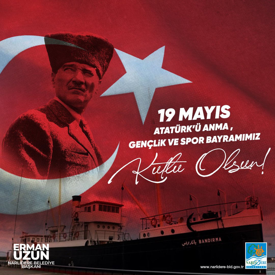 Bundan 105 yıl önce Samsun'a çıkarak, bağımsızlık ve özgürlük meşalesini yakan Ulu Önderimiz Gazi Mustafa Kemal Atatürk'ün açtığı yolda gösterdiği hedefe durmadan, yorulmadan ilerliyoruz. 🇹🇷19 Mayıs Atatürk'ü Anma, Gençlik ve Spor Bayramımız kutlu olsun!