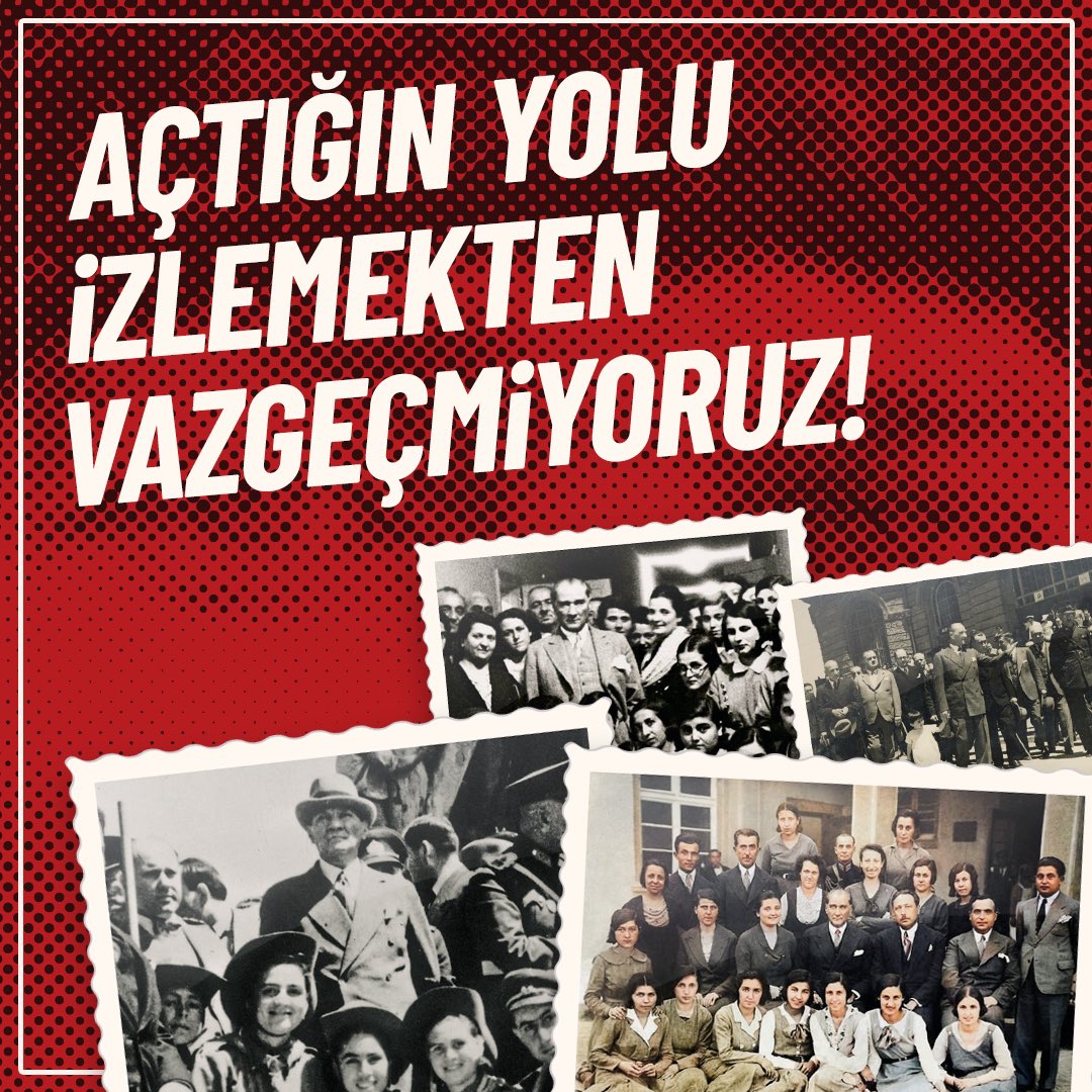 Ulu Önder Mustafa Kemal Atatürk'ün açtığı yolu izlemekten vazgeçmiyoruz! 19 Mayıs Atatürk'ü Anma, Gençlik ve Spor Bayramımız kutlu olsun!