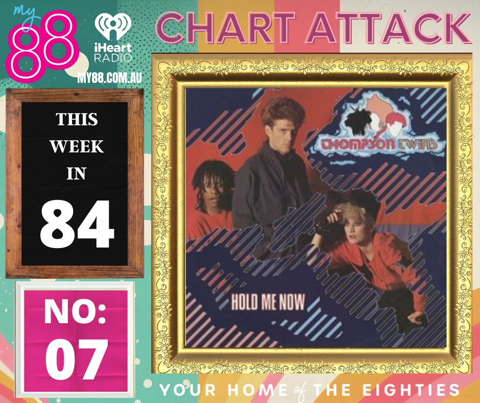 #ChartAttack on @My88_FM: Aussie Top 20 from this week in 1984:
7: Hold Me Now #ThompsonTwins
Such a great song from a brilliant trio.