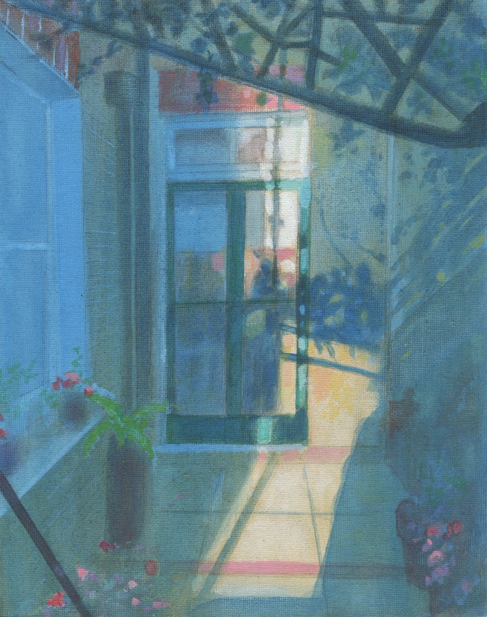 Sunlight and Shadow Back of the House St Margarets: acrylic on canvas