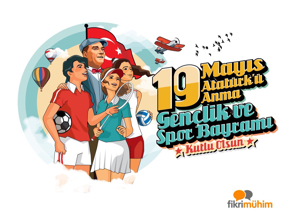 🇹🇷 19 Mayıs Atatürk’ü Anma, Gençlik ve Spor Bayramımız kutlu olsun!