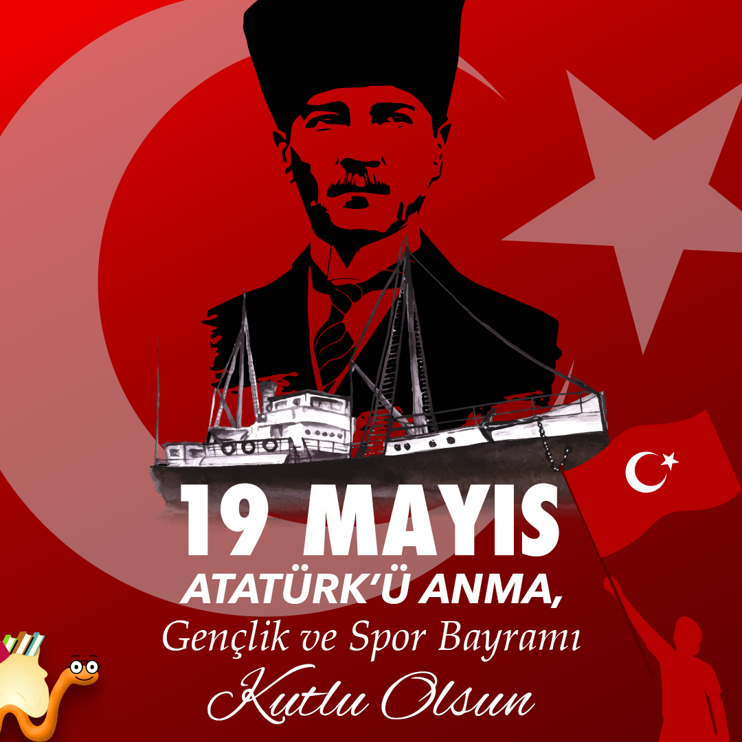 🔴🌟 Gençliğin enerjisi ve spordan aldığımız ilhamla 19 Mayıs Atatürk'ü Anma, Gençlik ve Spor Bayramı kutlu olsun! #Kitapyurdu #19Mayıs #GençlikveSpor #AtatürkVeGençlik