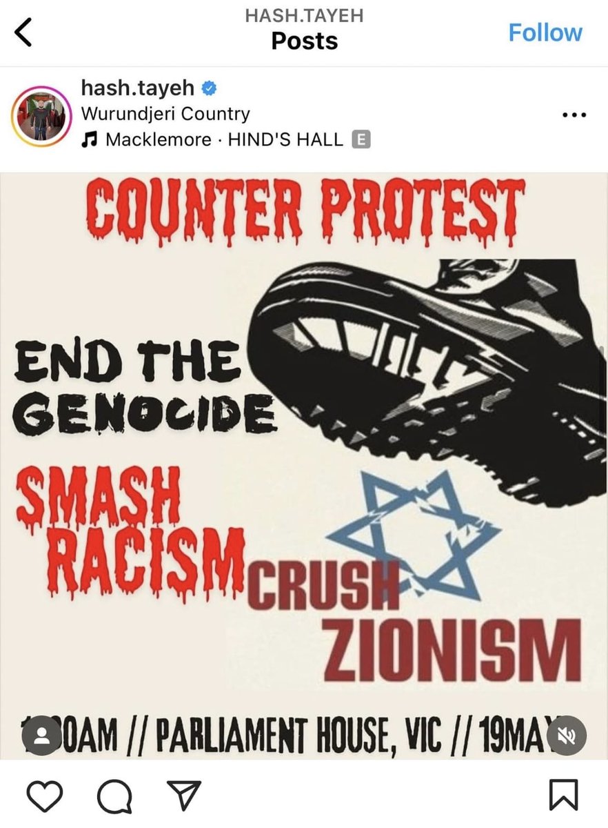 It is sad that anyone thought it was necessary or appropriate to counter protest a rally against anti-Semitism. 

Even worse is the imagery they used to promote it. 

People of moral courage & clarity will never give in to this attempted intimidation.