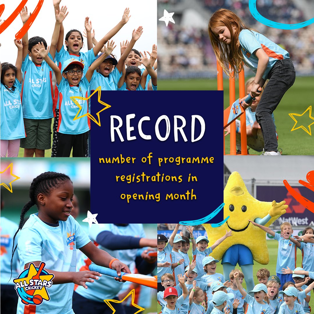RECORD BREAKING! 

This year we had more people than ever sign up in our opening month! 

Participants new and old, welcome to the All Stars journey! ✨ 

#AllStarsCricket