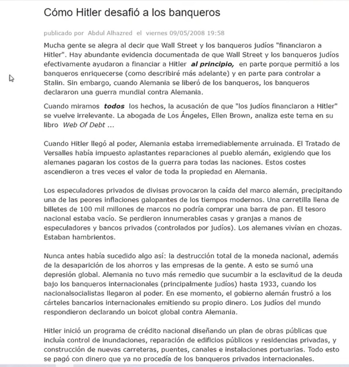 Este pdf que podéis encontrar completo en Scribd fue la antesala de lo que hoy estamos viviendo. Si te sales del sistema monetario internacional no dejarán que sobrevivas, se que es un tema con gran disonancia cognitiva, pero es sumamente importante para hoy en día.