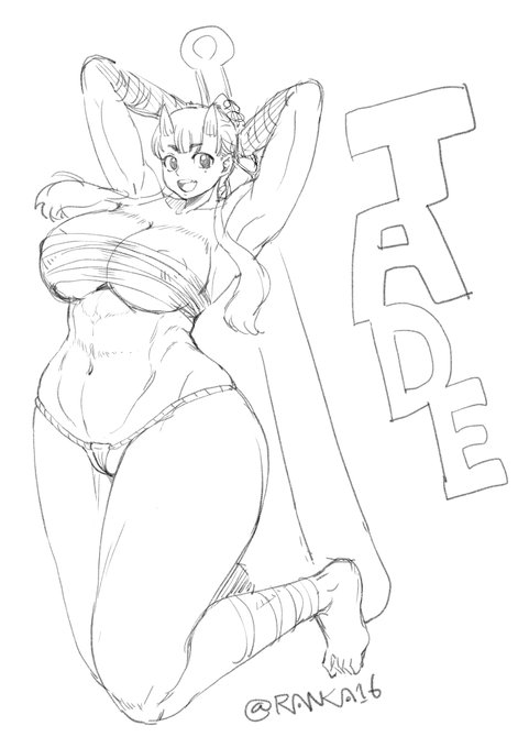 落描き,doodle
ダンジョン飯からタデちゃん 