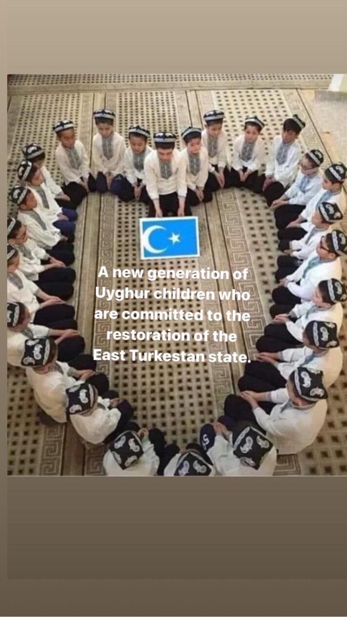 The national flag of the #Uyghurs. We love this flag. This flag is a symbol of the existence of the Uyghurs. We must raise this flag in Chinese-occupied #EastTurkestan. We Uyghurs have confidence in our independence. The #Chinese invaders must fail. We #Uyghurs must win. #Uyghur