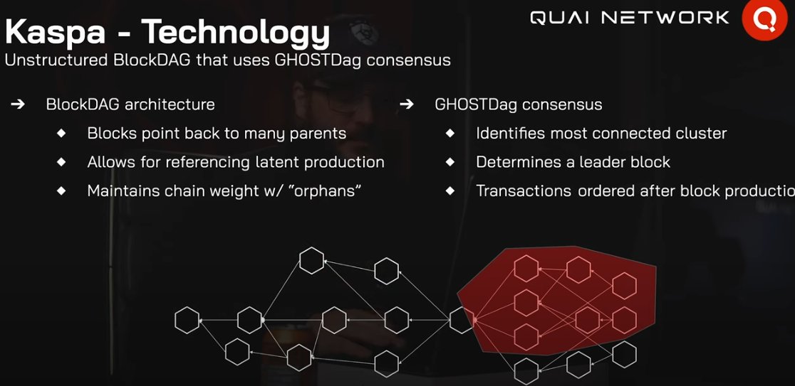 So I was sent this video by @QuaiNetwork (a project I know nothing about) that alleges to compare Quai with $kas. I don't have time to watch a 45 minutes 'comparison' video, so I decided I would just watch it up to the first major mistake which arrived (surprisingly?) about 5