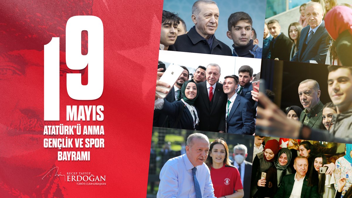 Gençlerimizin ve aziz milletimizin 19 Mayıs Atatürk’ü Anma, Gençlik ve Spor Bayramı’nı tebrik ediyor, Gazi Mustafa Kemal başta olmak üzere Kurtuluş Savaşımızın bütün kahramanlarını bir kez daha saygıyla anıyorum.