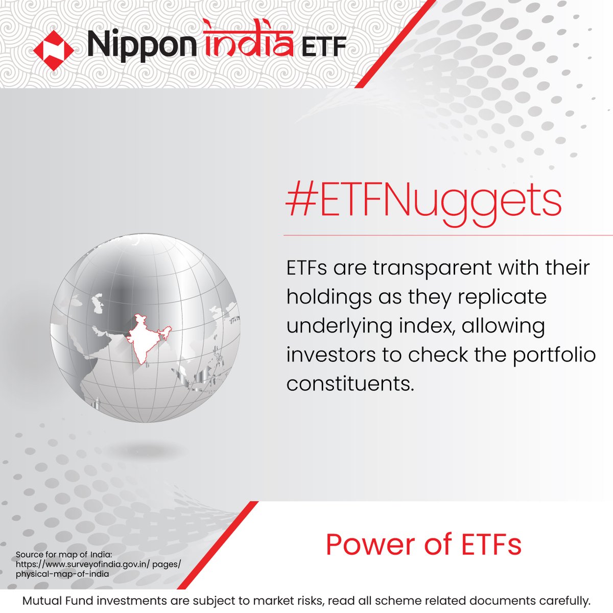 You think you know your ETFs well? Come test your knowledge.

Nippon India ETF brings to you ETF Nuggets.

One interesting fact about ETFs on every Monday.

Read up and let us know if you know a thing or two about it

#Investment #Savings #FinancialGoals #ETFIndia #NipponIndiaETF