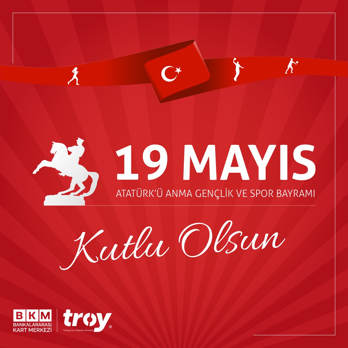 TroyOdeme's tweet photo. 19 Mayıs Atatürk’ü Anma Gençlik ve Spor Bayramı Kutlu Olsun!

#19Mayıs