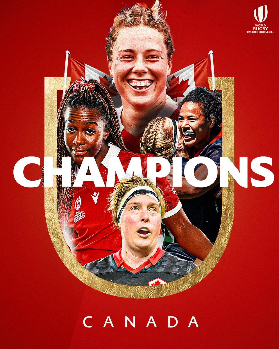 A famous day in Canadian rugby history! 🤩

<a href="/RugbyCanada/">Rugby Canada</a> claim the #PacificFourSeries crown with an incredible win over New Zealand! 🤯

#PAC4