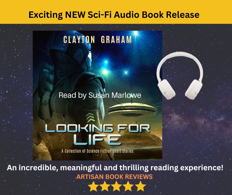 Highly Awarded 'LOOKING FOR LIFE' Audiobook
ALL STORES inc. Audible books2read.com/u/3GWJRr
#SFRTG #SciFi #scifibooks #bookworm #SFF #audiobook #audiophile
#audiobook #audiobooks #audiobooklife #listeningtolit #audiobookreader #audiobookish #audiobooksofinstagram #audiobooktok