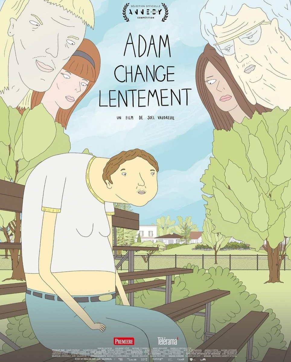 Affiche pour #AdamChangeLentement de Joel Vaudreuil, en salles dès le 29 mai prochain.