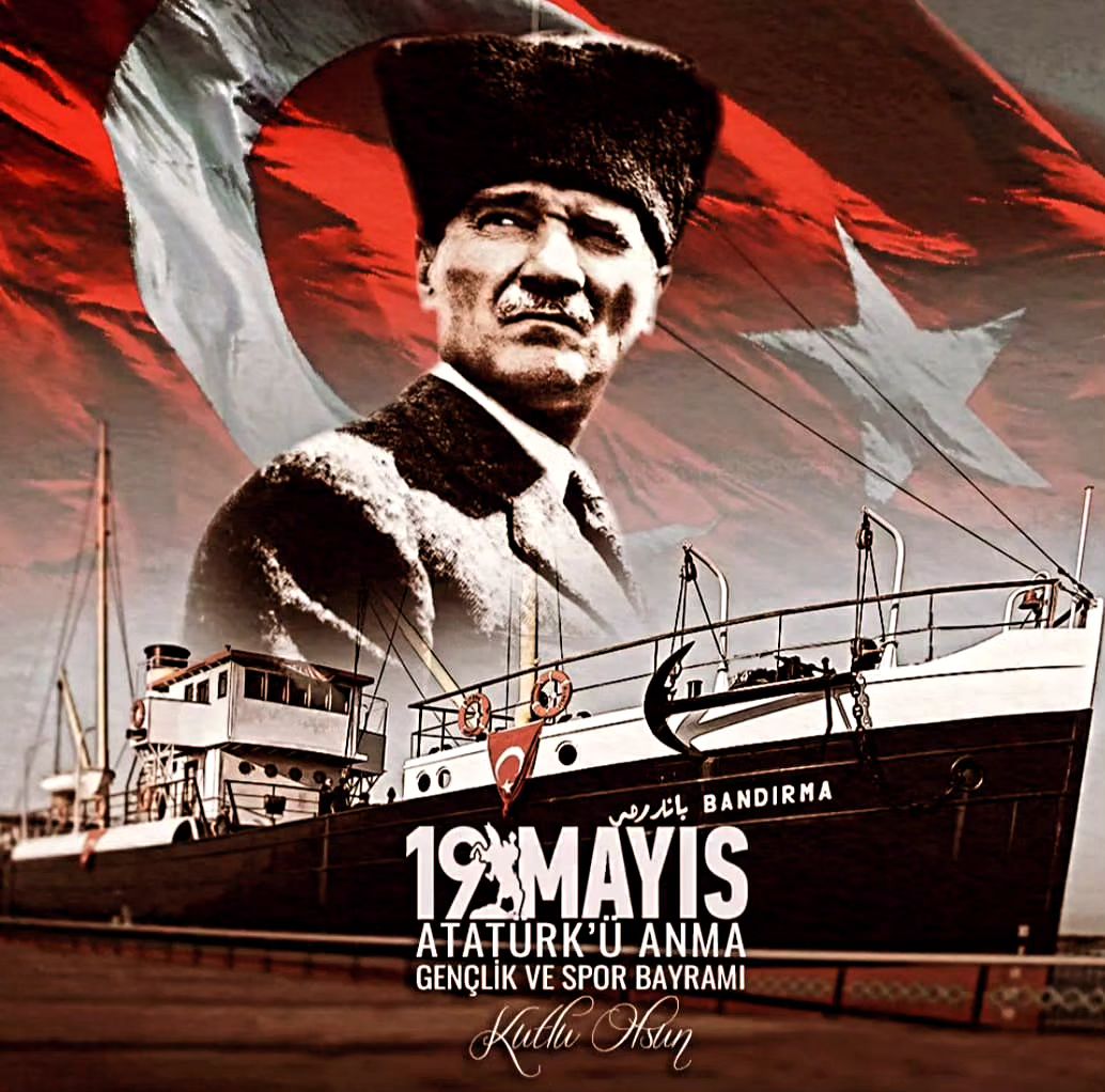 19 Mayıs 1919'da mavi gözlerle alevlenen kurtuluş meşalesinin vatanın her karış toprağını sarmasının kutlu hatırasıyla, bağımsızlığımızın mimarı başta Atatürk ile tüm şehit ve gazilerimizi şükranla anıyorum.