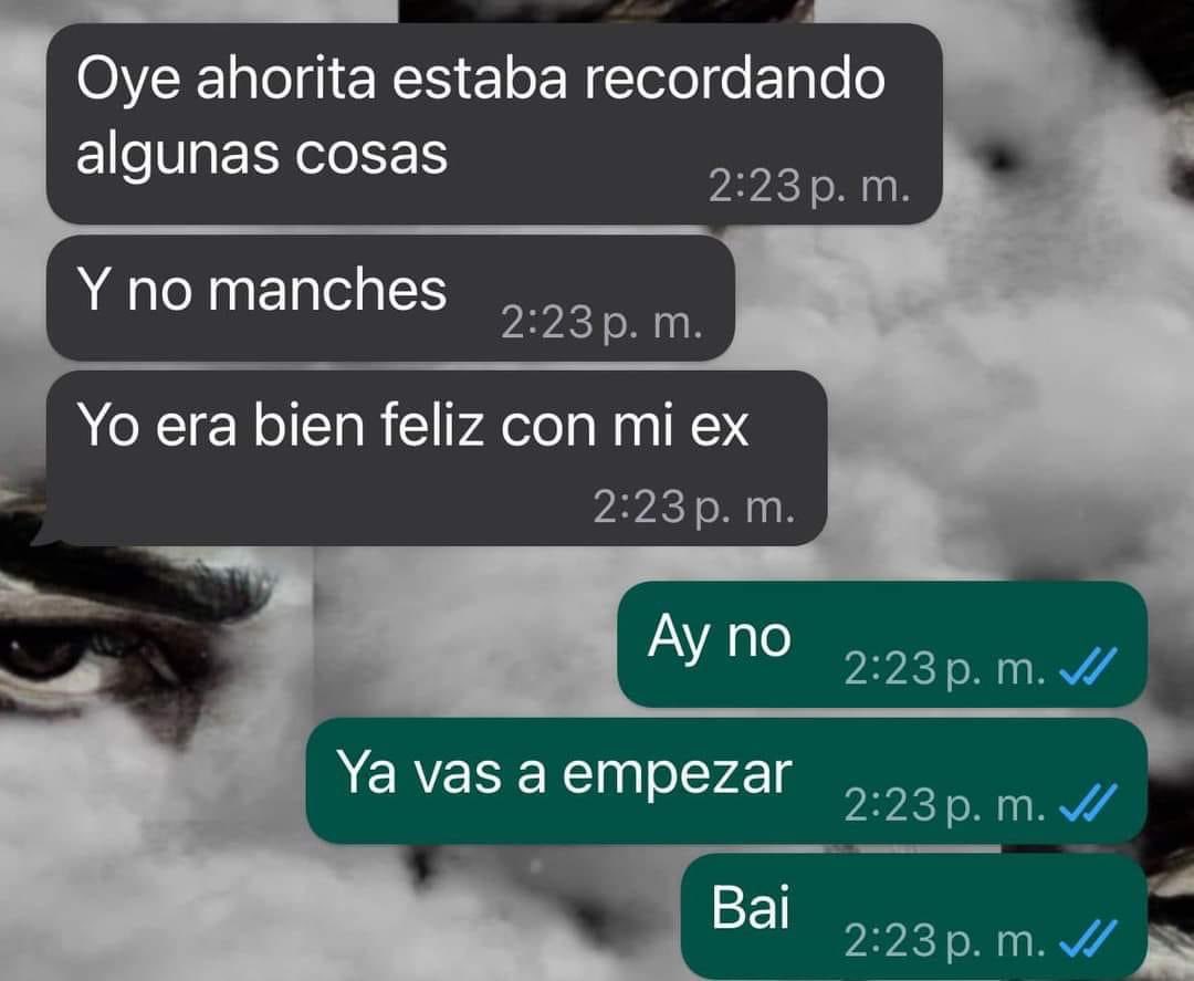 Mi amiga la que extraña a su ex