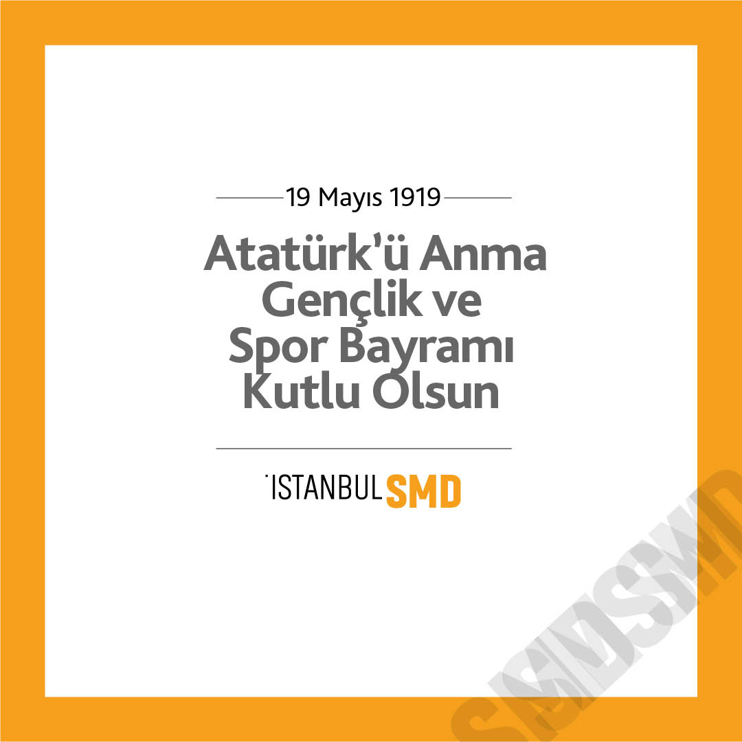 19 Mayıs Atatürk’ü Anma, Gençlik ve Spor Bayramımız kutlu olsun!

#19mayıs1919 #19MayısAtatürküAnmaGençlikveSporBayramı
#ismd #19MayısGururla 

36 s