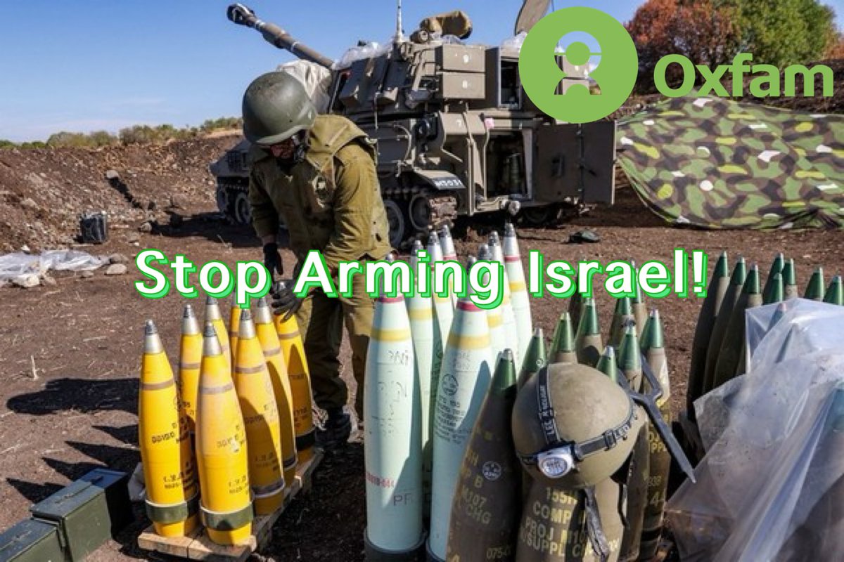 People in Gaza are being killed while the UK continues to sell arms to Israel. The UK could even be complicit in war crimes. I’ve signed this letter asking the UK to stop selling arms to Israel. Please sign too. oxfam.org.uk/get-involved/c…