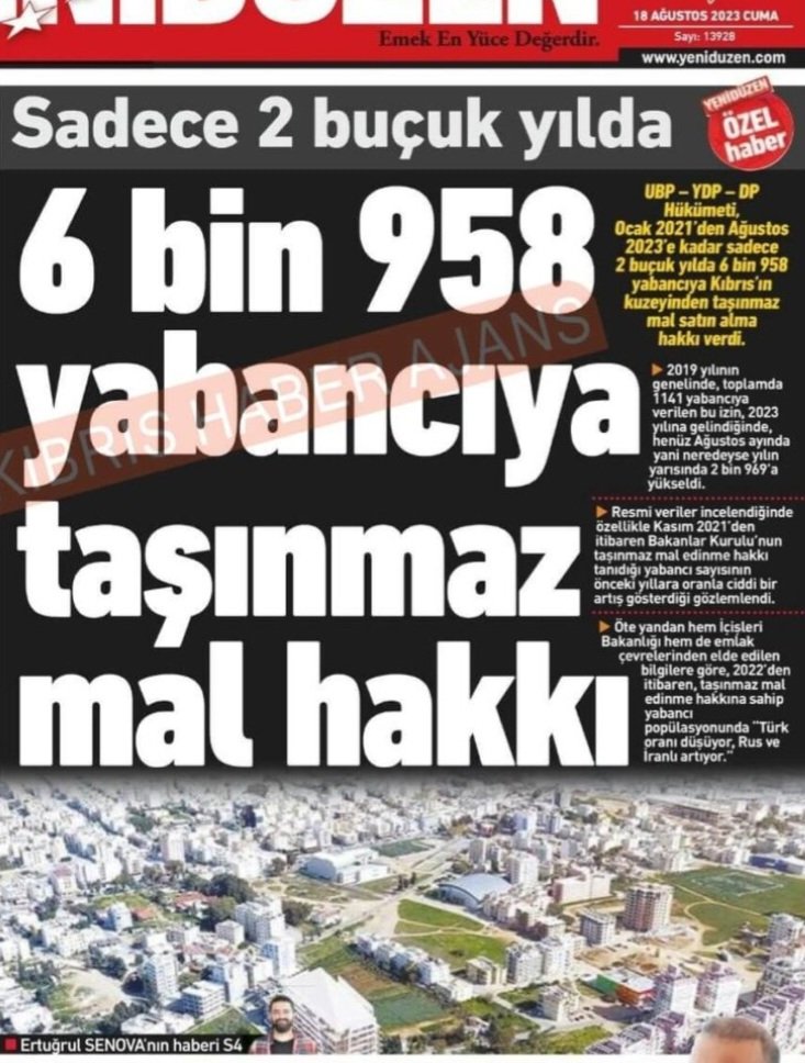 DAĞ FARE DOĞURDU KKTC HÜKÜMETİNİ HALKIMIZA, ANAVATANA VE TÜRK ULUSUNA ŞİKAYET EDİYORUM YENİ YASA YAHUDİLERİN ARAZİ ALIMLARINI VE YAP-SATCILIK YAPMALARINI ÖNLEMİYOR VATANDAŞ YAPILAN YAHUDİLERİN KURDUĞU DEV ŞİRKETLER SERBESTÇE ARAZİ ALMAYI VE YAP-SATCILIĞI SÜRDÜRECEK ++