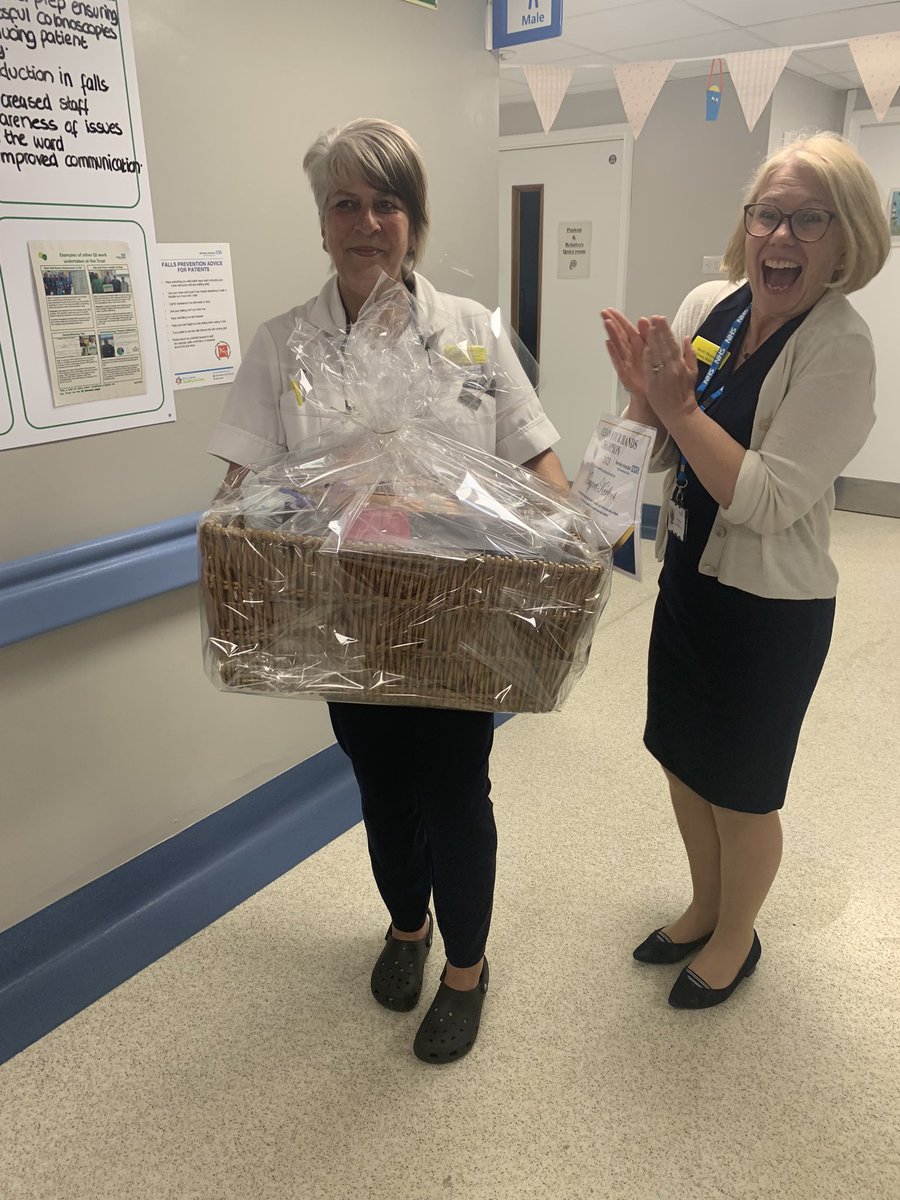 Congratulations to Margaret on ward 31 <a href="/barnshospital/">Barnsley Hospital</a> for being our ‘clean your hands champion’ of the year - thank you for being such a brilliant ambassador 👏👏