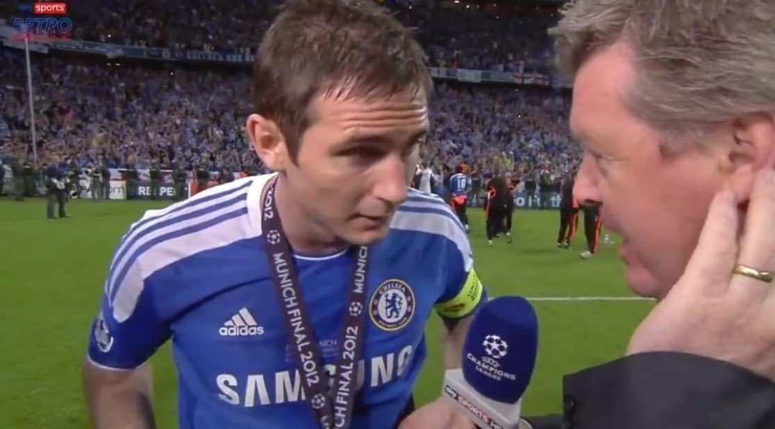 'I told you Chelsea were the best team in the world, and tonight 𝐰𝐞 𝐚𝐫𝐞!' Super Frankie Lampard May 19th 2012 💙
