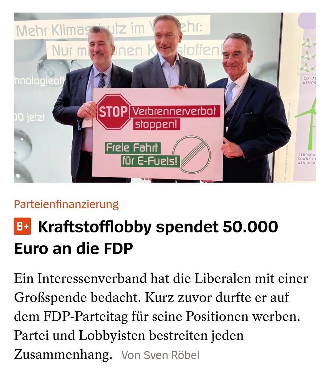 Robert Boni #taxtherich #fckmsk (@robertboni6) on Twitter photo Stellt euch mal vor ein Lobbyverband würde den #Gruenen 50.000 € spenden, und diese würden sich dann genau DAFÜR stark machen gegen alle physikalischen Widersprüche.
Was würden #cicero, #CDUCSU und die Springerpresse WOCHENLANG durchdrehen...
Hier aber 🤫🤫🤫 Stellt euch mal vor ein Lobbyverband würde den #Gruenen 50.000 € spenden, und diese würden sich dann genau DAFÜR stark machen gegen alle physikalischen Widersprüche.
Was würden #cicero, #CDUCSU und die Springerpresse WOCHENLANG durchdrehen...
Hier aber 🤫🤫🤫