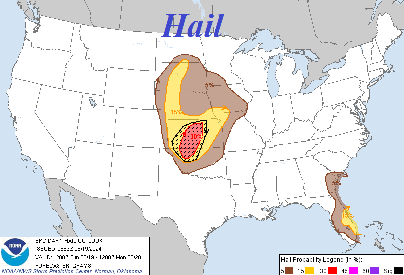 (2/2) The ENHANCED RISK also includes a large area of damaging wind and hail threat! #okwx #kswx #newx #sdwx #ndwx #iawx #mowx #mtwx #flwx #wywx #hail #tornado #wxtwitter #severeweather