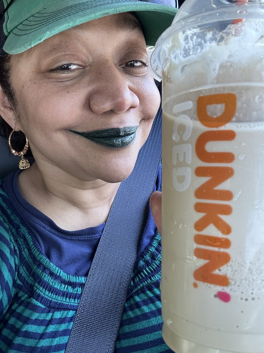 Thanks everyone for your lovely wishes! Cheers to another rotation round the sun. I spent it in my jammies with some @dunkindonuts! #nadiarunsondunkin