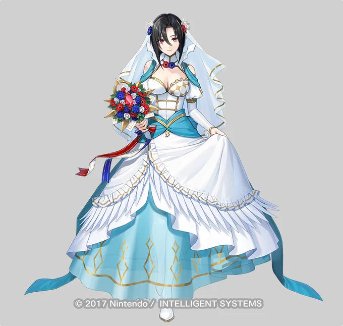 ファイアーエムブレム ヒーローズにて 「誓心の花嫁 エル」のイラスト担当させて頂きました。イベント明日からです。よろしくお願いします #FEヒーローズ 