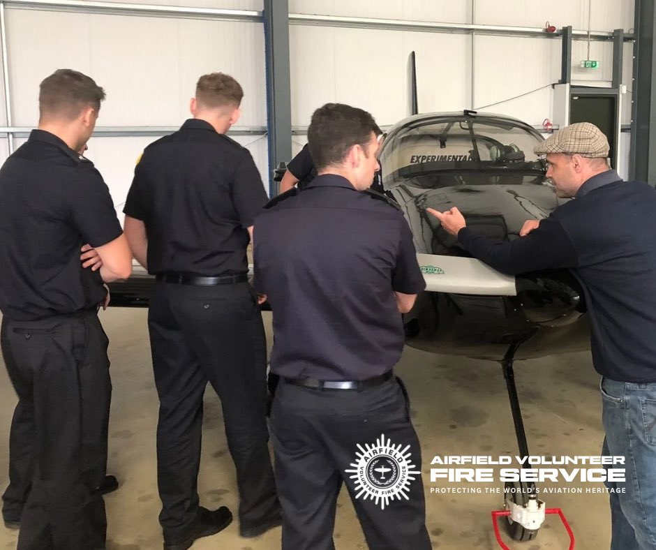Thrilled to host <a href="/HFRS/">Herts Fire & Rescue</a> wholetime recruits for firefighter training on light aircraft incidents. Great group of trainees! Excited for future collaboration and sharing essential knowledge. 🚒✈️

🔥 #FirefighterTraining #HertfordshireFRS #Teamwork #jointworking