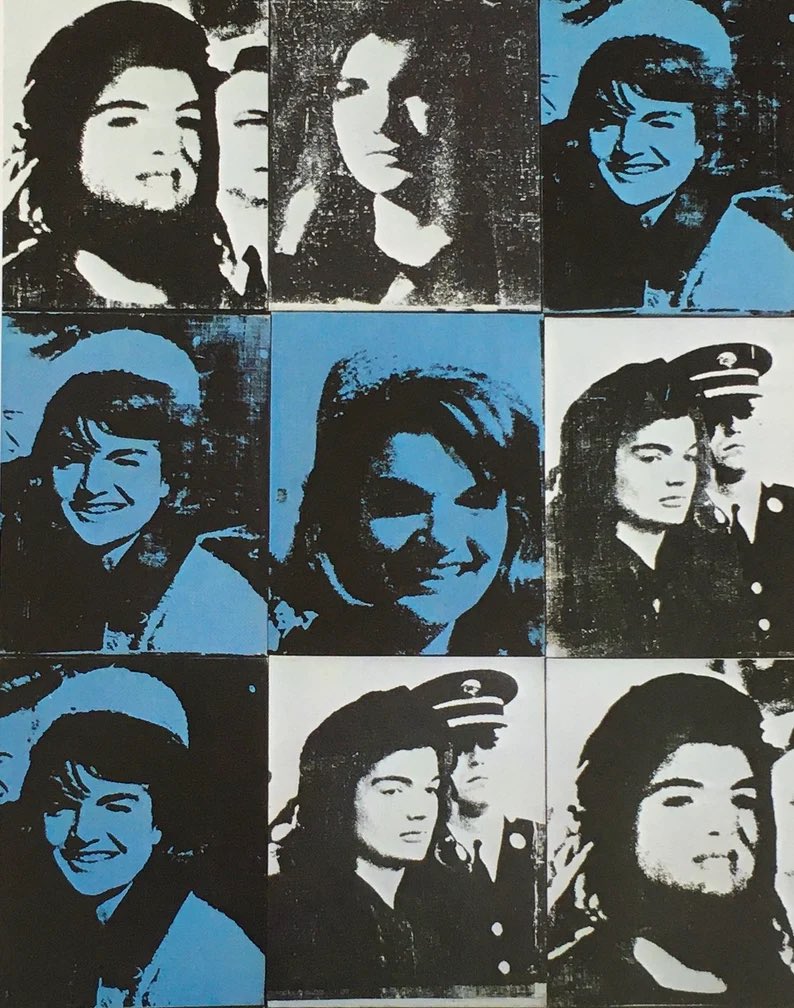 Good morning with art by Andy Warhol, Jackie Kennedy II, 1965! 🖤
