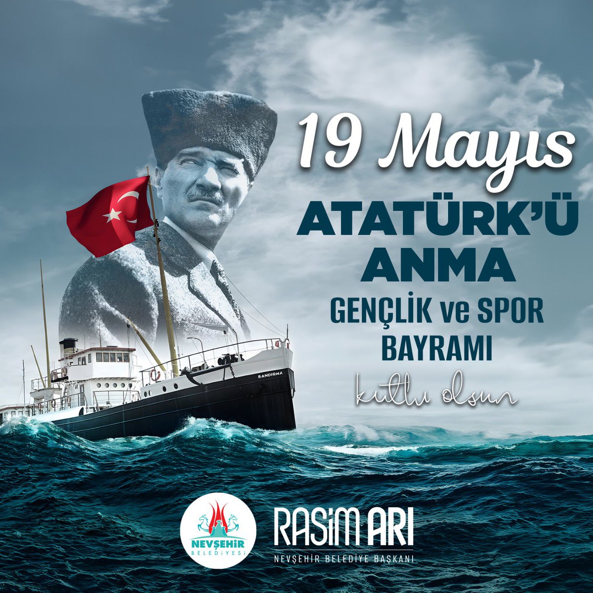 Büyük Önder Mustafa Kemal Atatürk’ün dediği gibi “Biz her şeyi gençliğe bırakacağız. Geleceğin ümidi, ışıklı çiçekleri onlardır. 19 Mayıs Atatürk’ü Anma, Gençlik ve Spor Bayramımız kutlu olsun. 🇹🇷🇹🇷