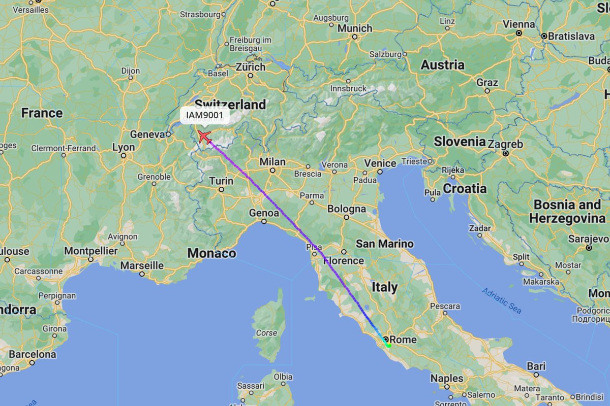 🇮🇹 Italian Air Force A319 #33FFC1 MM62209

#IAM9001 departed Rome Ciampino Airport and is routing to Shannon Airport.

Aboard is Italian President Sergio Mattarella who is on a two-day visit to Ireland.
