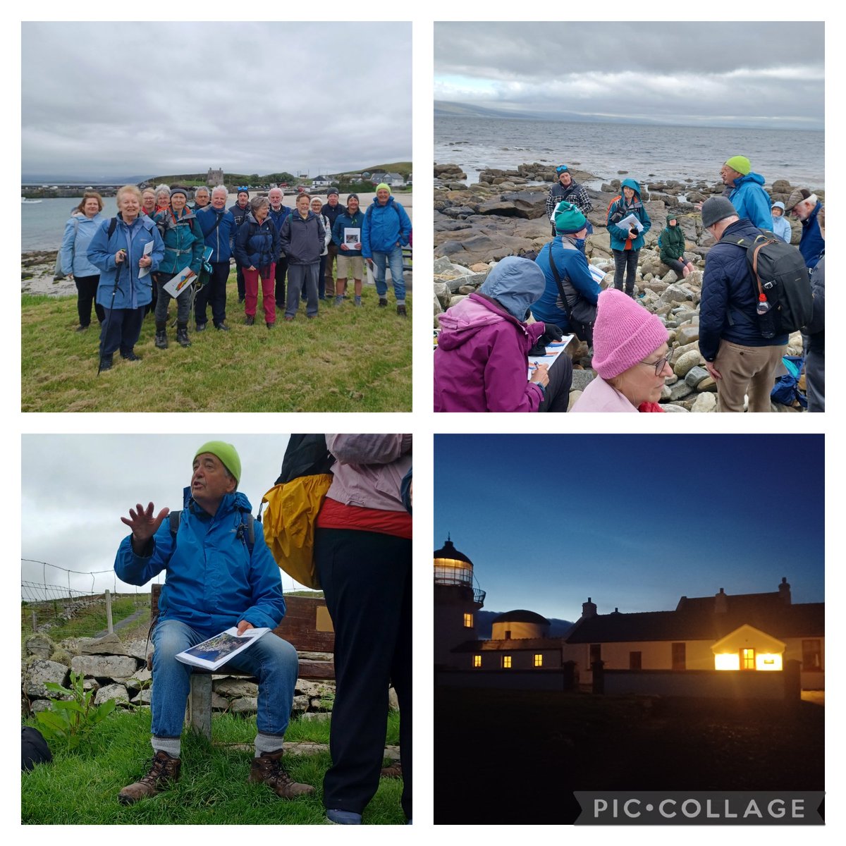 'Meet me on Clare Island' for a Galway Geological Association field trip with Dr Pete Coxon #Quaternary guru! Thanks @MOConnell07 for organising. Learning lots in a beautiful place & Stunning @CILighthouse #Glaciation #Holocene #ClimateChange @visitmayo @Clare_island