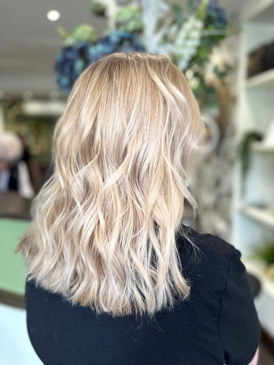 Sunny 🌞 blonde for sunny days, is your hair summer ready? 😎Ashton created this beautiful 🤩 bright blonde using @redkenpro #shadeseq. Book yours today online or give us a call 📞 🙂
