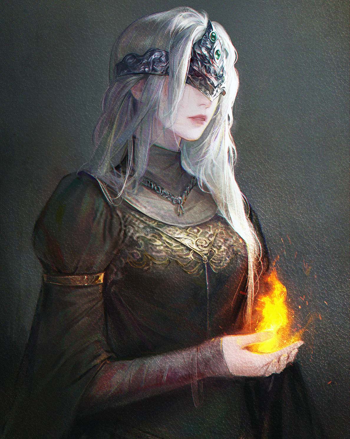 Jiwen on X: &ldquo;Dark Souls 3 FanArt ：Firekeeper (WIP) #DarkSouls 