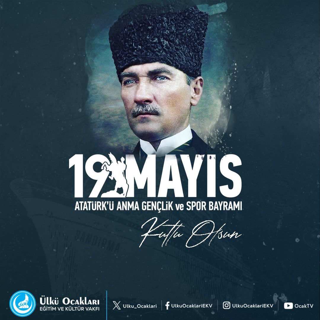 #19Mayıs Atatürk'ü Anma, Gençlik ve Spor Bayramı Kutlu Olsun🇹🇷