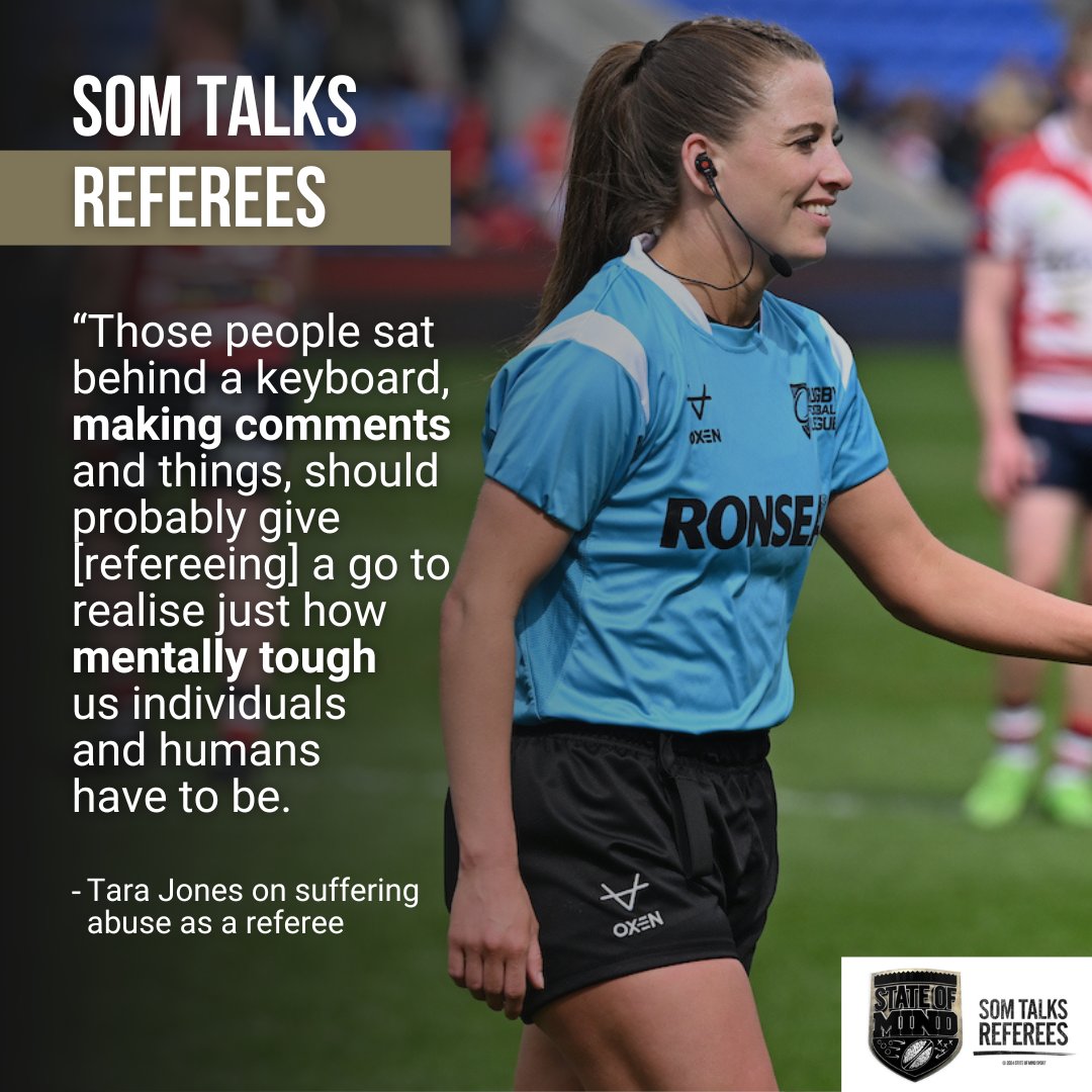 💬 A message from Tara: step into the shoes of a referee, and see if you can do it. The history-making match official and Women's Super League player shares her incredible journey on the SOM Talks Referees Podcast - links are available in the thread below ⬇️