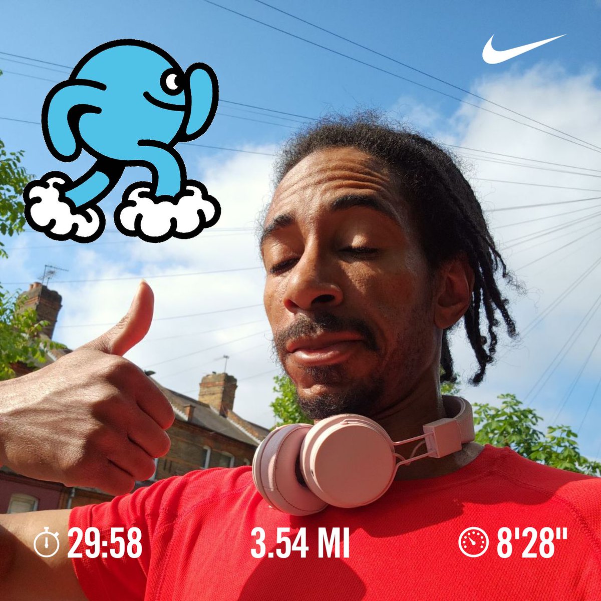 Once again because of my personal life. I couldn't do a Sunday Long run. But managed to fit in a cheeky 5k. It's been a long week. But everyone have a nice Sunday. #kylevstheworld #changetheworld #gottagofast #running #ukrunchat @UKRunChat