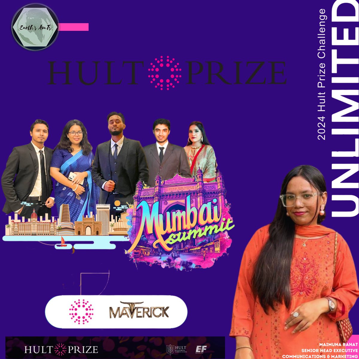 Congratulations to Team Maverick with the concept and prototype 'Paperluxe Furniture' made from wasted papers for reaching the grand finale of the Hult Prize'24, Mumbai Summit, Being ONE of the TOP 300 among 10,000 startups! #earthsantsorg #recycledmaterials #HultPrize
