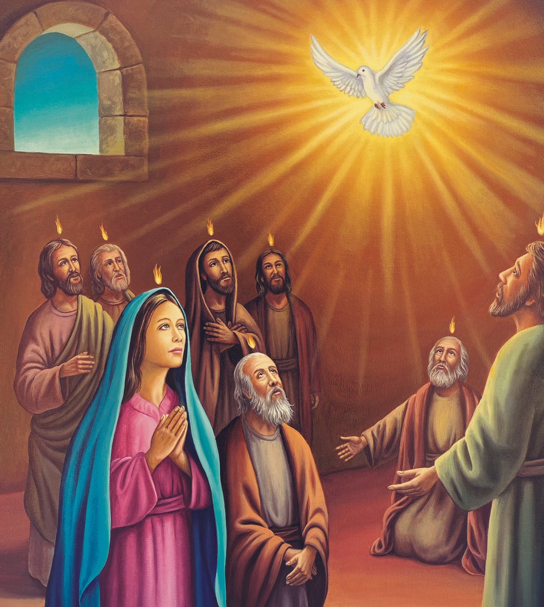 '…The Spirit comes with the tenderness of a true friend and protector to save, to heal, to teach, to counsel, to strengthen, to console.' - #SaintCyrilofJerusalem #PentecostSunday 📷 Pentecostés/Carlos Perez/#Cathopic (CC0 1.0). #Catholic_Priest #CatholicPriestMedia #Pentecost