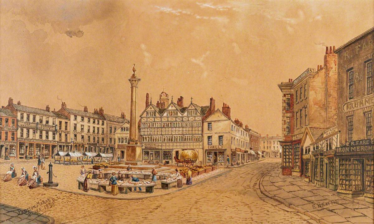 We know you enjoy imagining Preston in the past as much as we do, and this painting by Edwin Beattie from 1850 helps us visualise what Preston Market Place looked like many years ago! 🔙⏰ Like this post if you love seeing different interpretations of Preston 💖