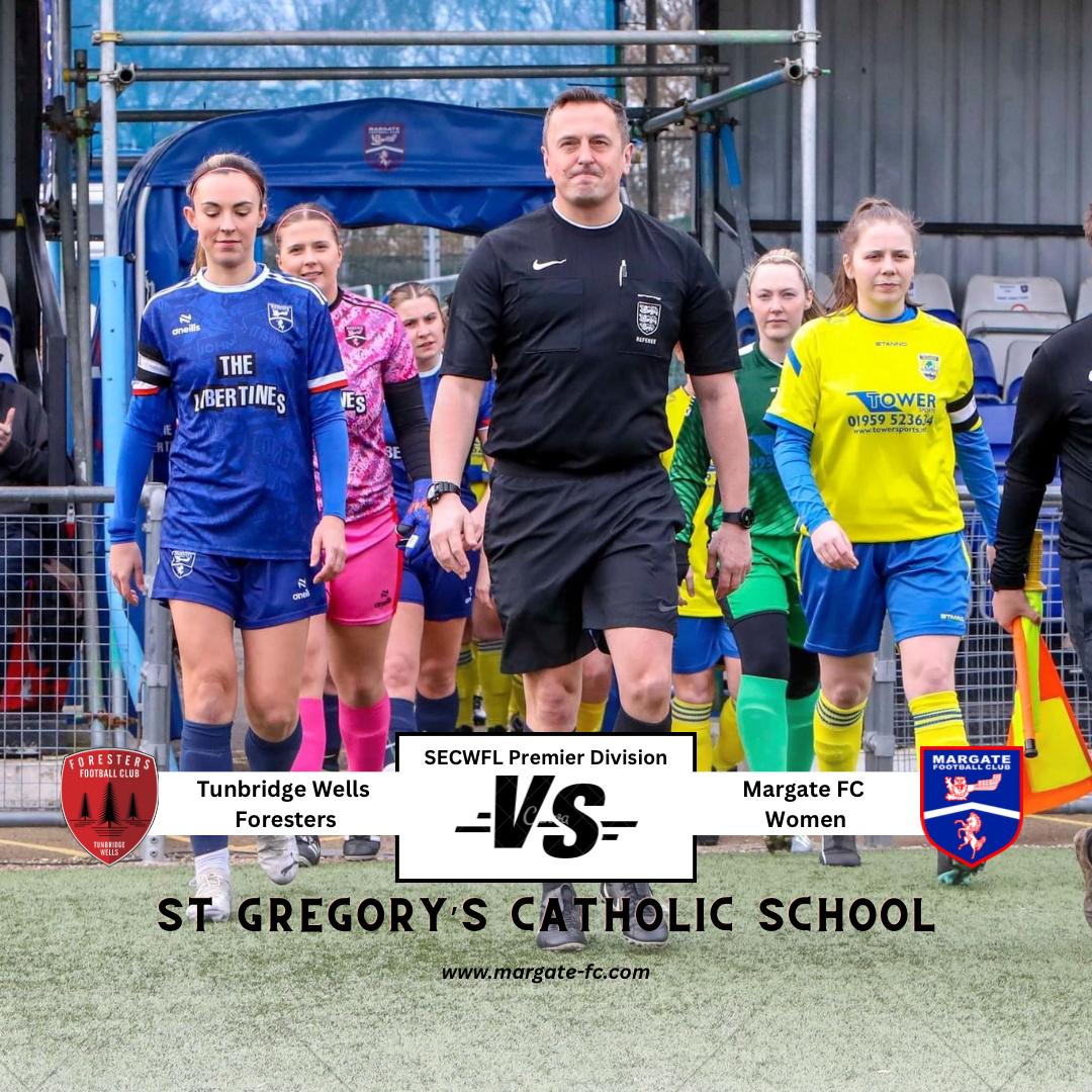 The Final Match of the Season is here! Tunbridge Wells Foresters V Margate FC Women 🔴🔵 Despite being unable to influence the table the travelling side have their eyes set on a win which will leave just a single point between 2nd and 3rd place 💪🏼 Up The Gate