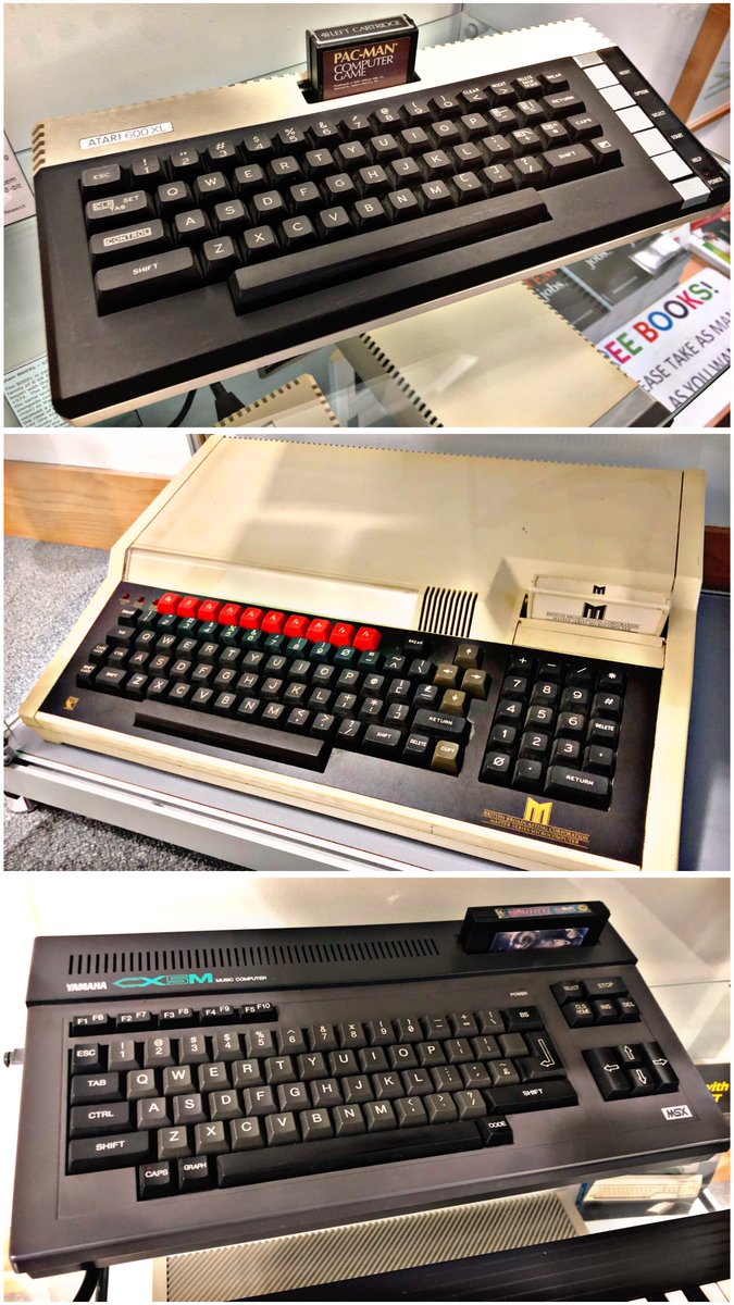 For today’s #RetroTrio we have the #Atari #600XL, #BBCMicro #Master128 and #Yamaha #CX5M. Which do you keep, gift and delete from history? #RetroComputing #ComputerHistory #RetroGaming #VideoGames