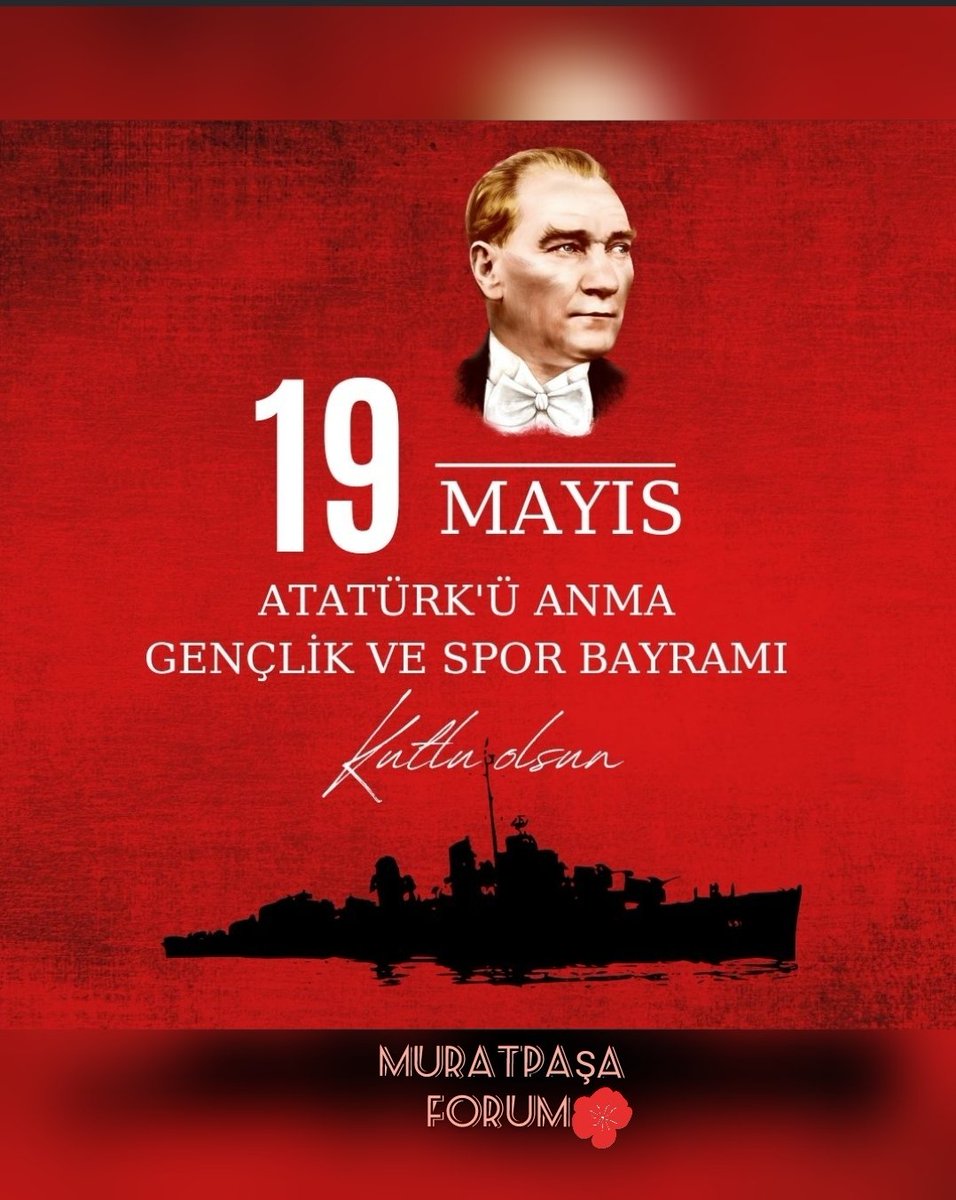 “Ey yükselen yeni nesil,istikbal sizindir. Cumhuriyeti biz kurduk. Onu yükseltecek ve sürdürecek sizlersiniz.” #MustafaKemalAtatürk 19 Mayıs Atatürk'ü Anma,Gençlik ve Spor Bayramımız Kutlu Olsun. 🇹🇷 #19Mayıs #19Mayıs1919 #19MayısGururla #19MayısAtatürküAnmaGenclikveSporBayramı