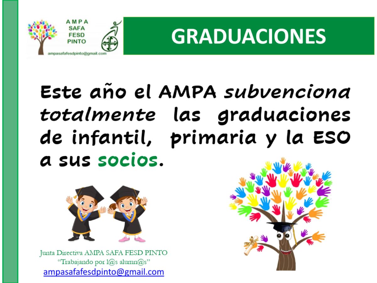 Ampa Safa Fesd Pinto (@fesdampapinto) on Twitter photo ampasafafesdpinto.blogspot.com
<a href="/FesdAmpaPinto/">Ampa Safa Fesd Pinto</a> 
<a href="/fesdomingo/">FESD</a>
#trabajandoporlosalumnos ampasafafesdpinto.blogspot.com
<a href="/FesdAmpaPinto/">Ampa Safa Fesd Pinto</a> 
<a href="/fesdomingo/">FESD</a>
#trabajandoporlosalumnos