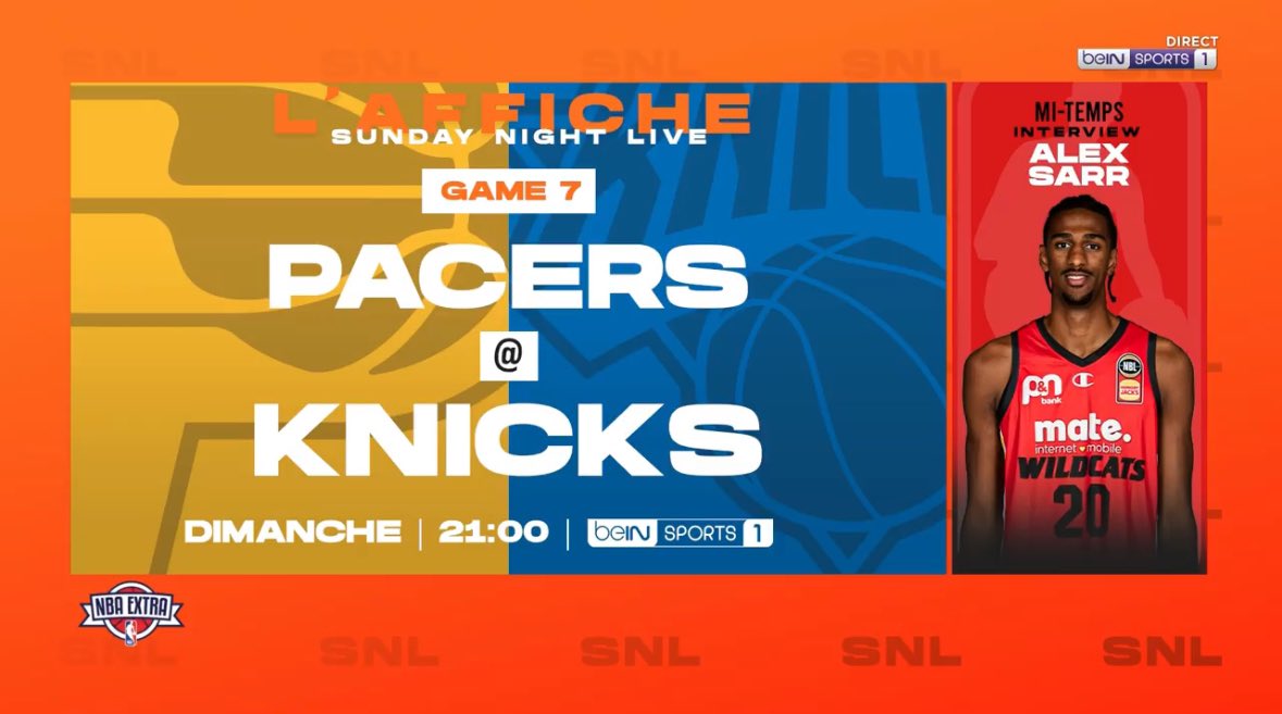 On finit en beauté : dernier SNL de l’année, un game 7 au Garden + Alex Sarr en interview à la mi-temps 🔥🔥🔥 Rendez-vous 21h00 @beinsports_FR 1 avec la team Xav + @JMonclar + @singletonchr #nbaextra