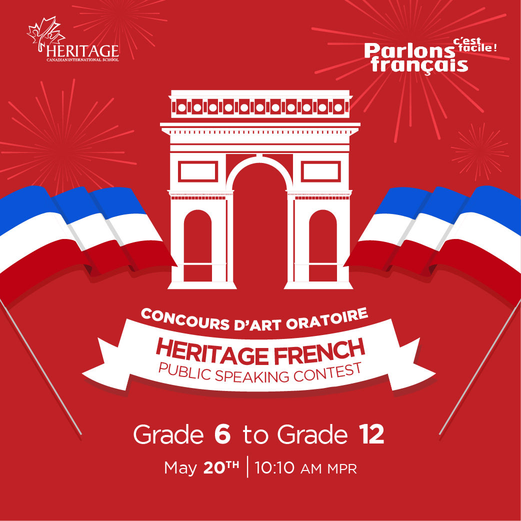 HeritageEgypt's tweet image. The Concours d&apos;Art Oratoire, Heritage Secondary French public speaking competition returns on May 20th. Be prepared to be wowed! #FrenchPublicSpeaking #Concoursd’ArtOratoire