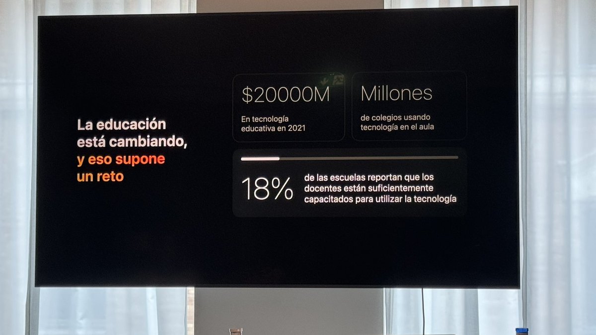 AlbertoLoFez's tweet image. Es innegable el beneficio y transformación de la tecnología en educación, pero también la necesidad de formación y acompañamiento continua #apls @appleedues